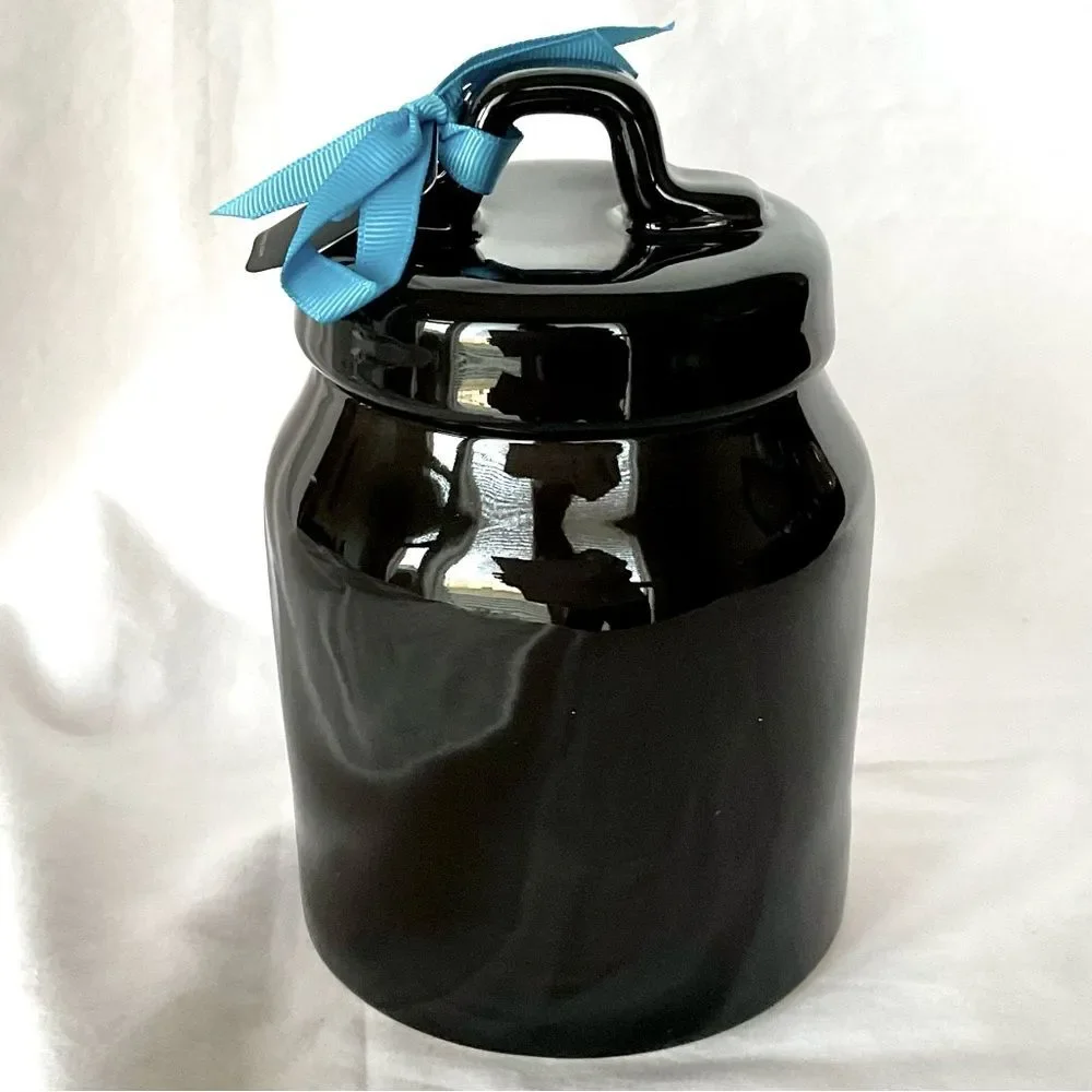 Rae Dunn Disney Coco Canister Pixar Un Poco Loco Black Canister Jar New
